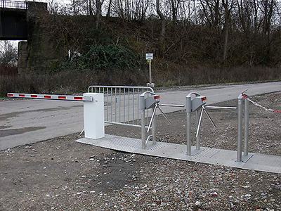 Locked Steel Gate